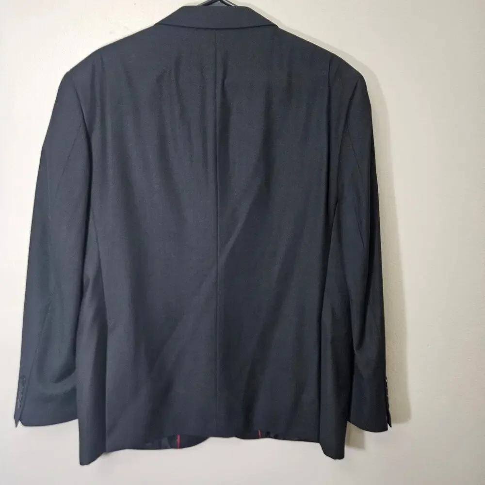 Hoco House of St. Benets Luxe Men Black Blazer 40S 34W DarkAcademia Formal Chic